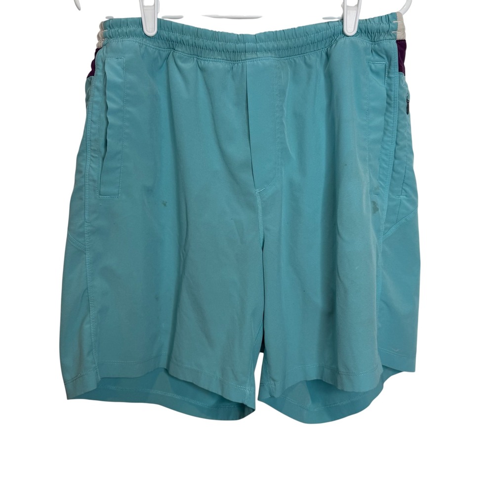 Birddogs Mens Classic Lined Athletic Shorts Teal Blue Purple XL Preppy outdoor